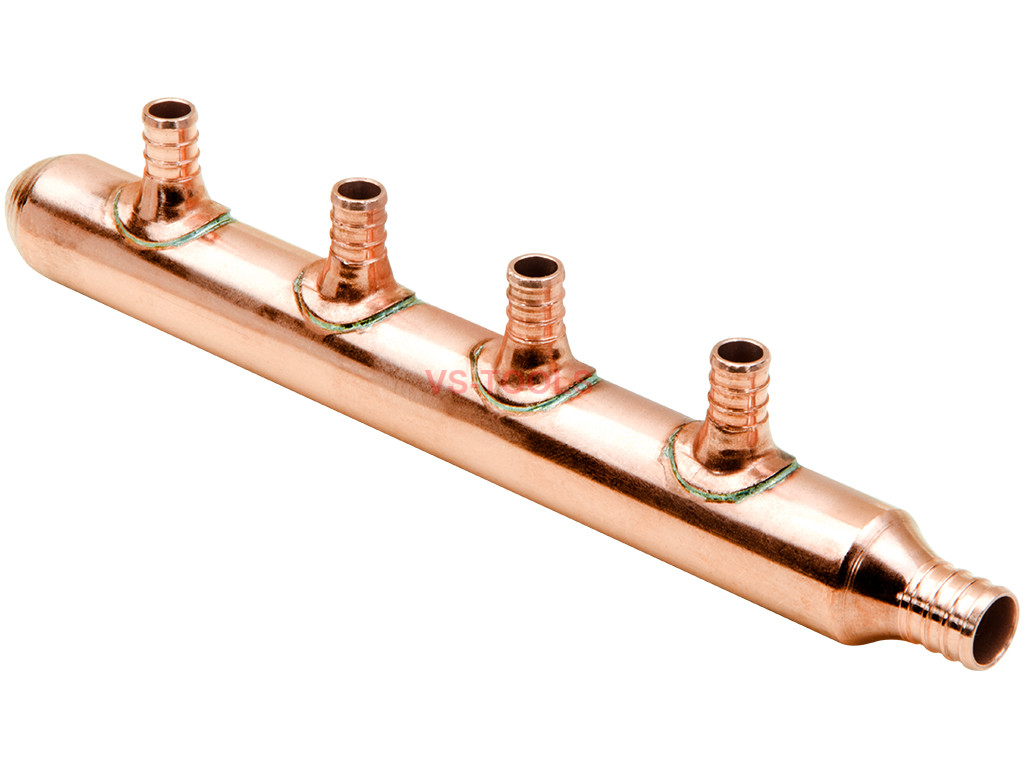 3/4in Inlet 1/2in PEX Water Outlet 4 Branch Ports Closed